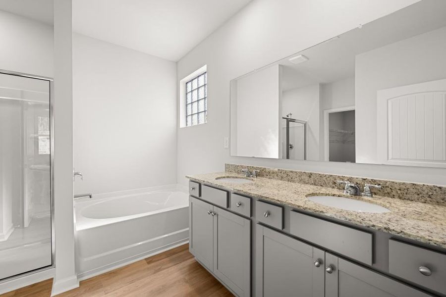 Furnished interior view inside a new home in Northwoods at Mirror Lake, Villa Rica (Image 13).