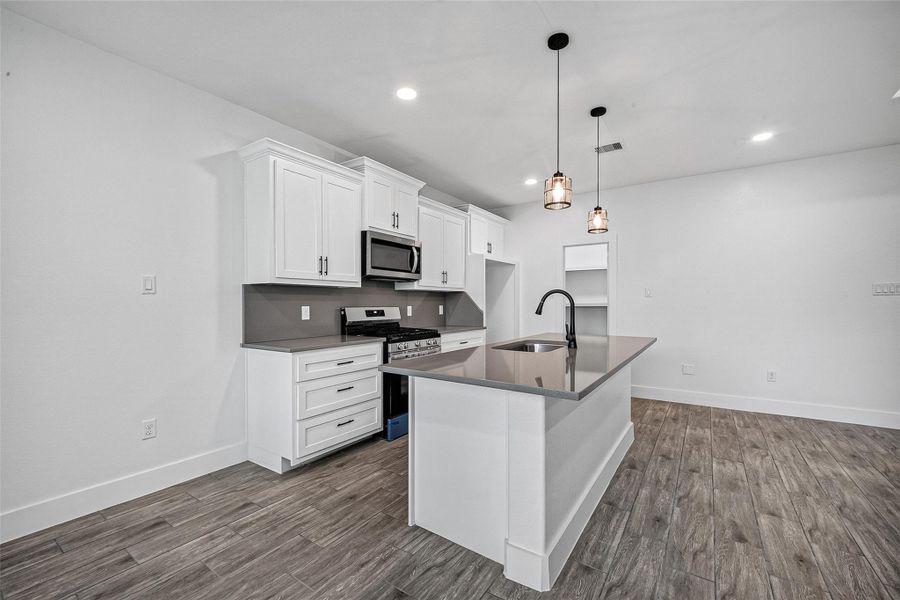 Furnished interior view inside a new home in , Crosby (Image 9).