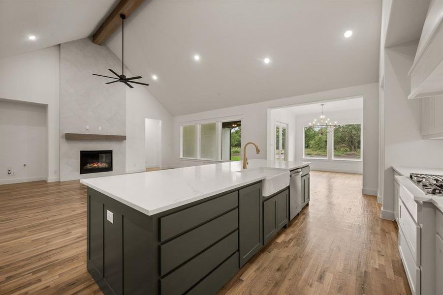 Furnished interior view inside a new home in Rolling Creek Ranch, Aledo (Image 5). Furnished interior view inside a new home in Rolling Creek Ranch, Aledo (Image 5).