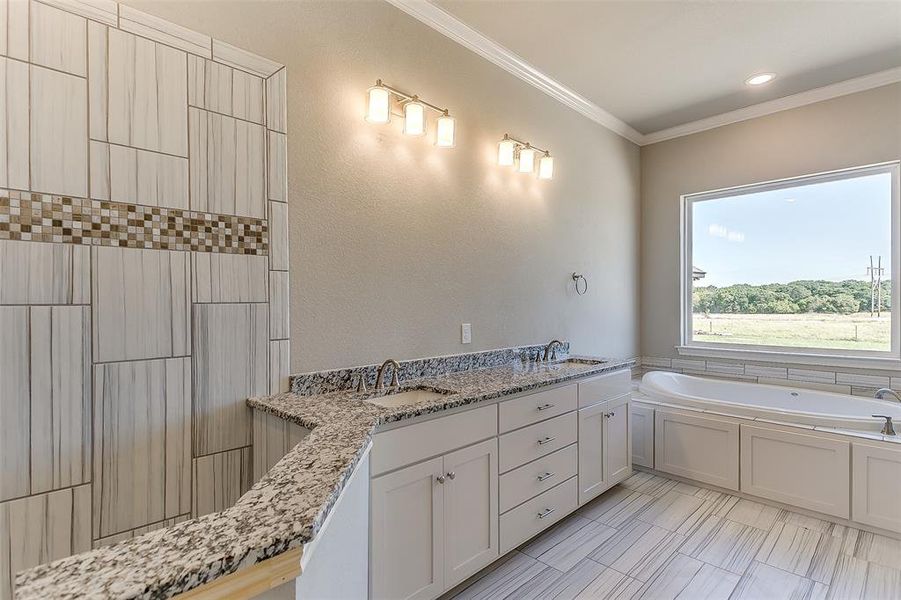 Furnished interior view inside a new home in , Springtown (Image 16).