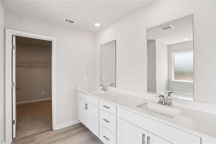 Furnished interior view inside a new home in Creekside at Oxford Park, Fairburn (Image 11). Furnished interior view inside a new home in Creekside at Oxford Park, Fairburn (Image 11).