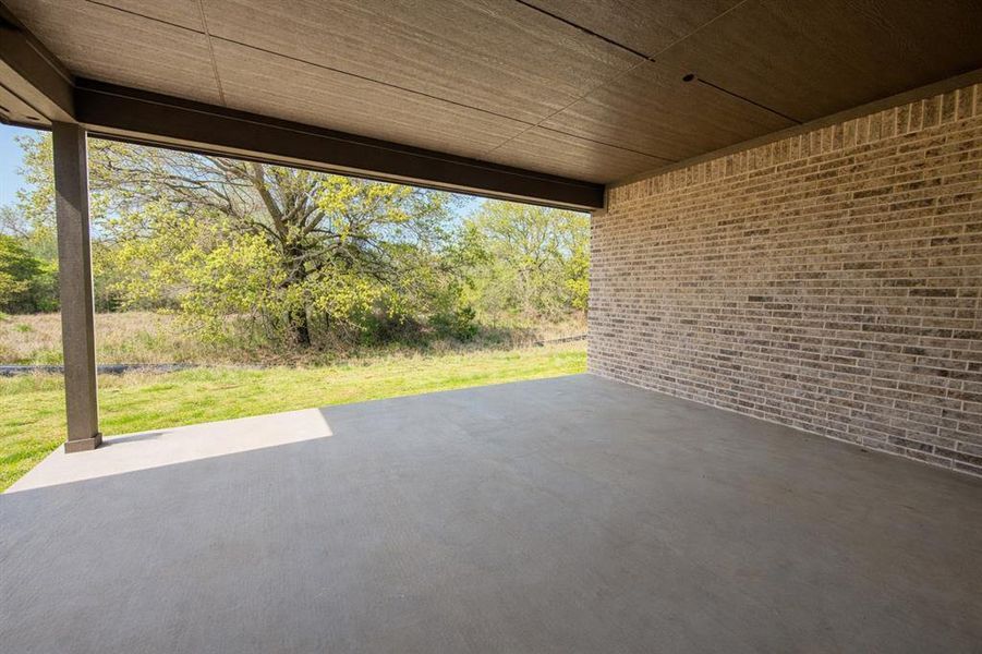 Exterior details and patio area of a home in , Springtown (Image 5). Exterior details and patio area of a home in , Springtown (Image 5).