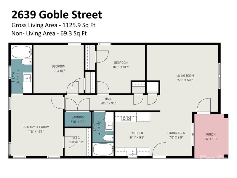 2D floor plan layout of this home in , Gastonia, NC (Image 5).