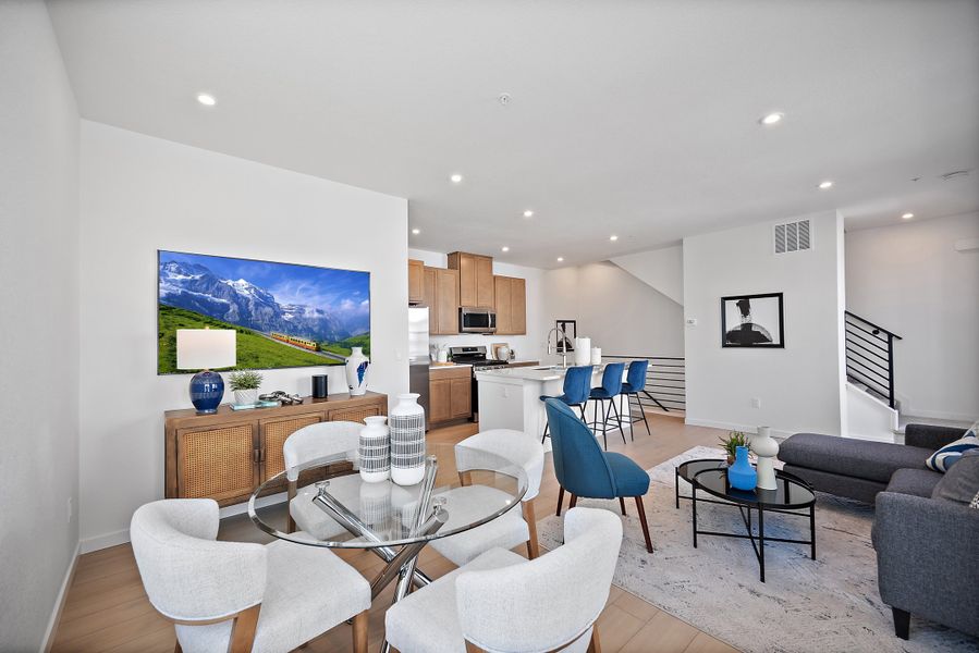 Furnished interior view inside a new home in The Commons at Victory Ridge, Colorado Springs (Image 4).