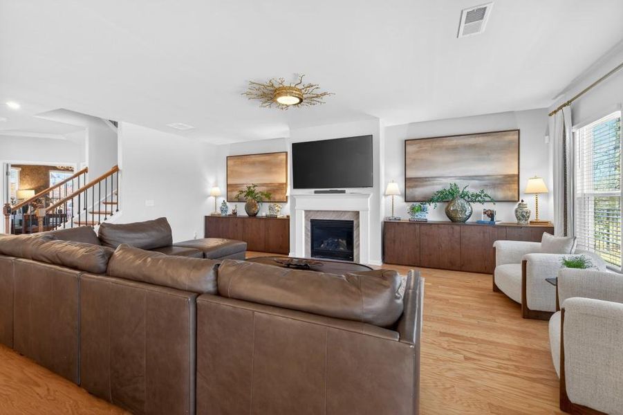 Furnished interior view inside a new home in Reunion, Flowery Branch (Image 65).