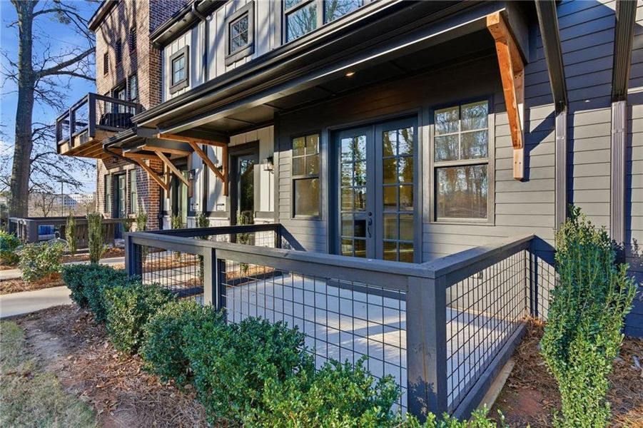 Exterior details and patio area of a home in Serenity, Hapeville (Image 25).