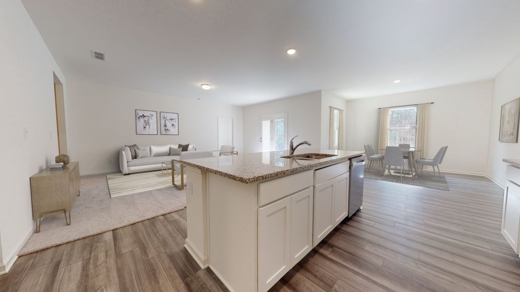 Representative furnished interior of a home built from the Vega by Starlight Homes in Oakfield Lakes, Parrish (Image 2). Representative furnished interior of a home built from the Vega by Starlight Homes in Oakfield Lakes, Parrish (Image 2).