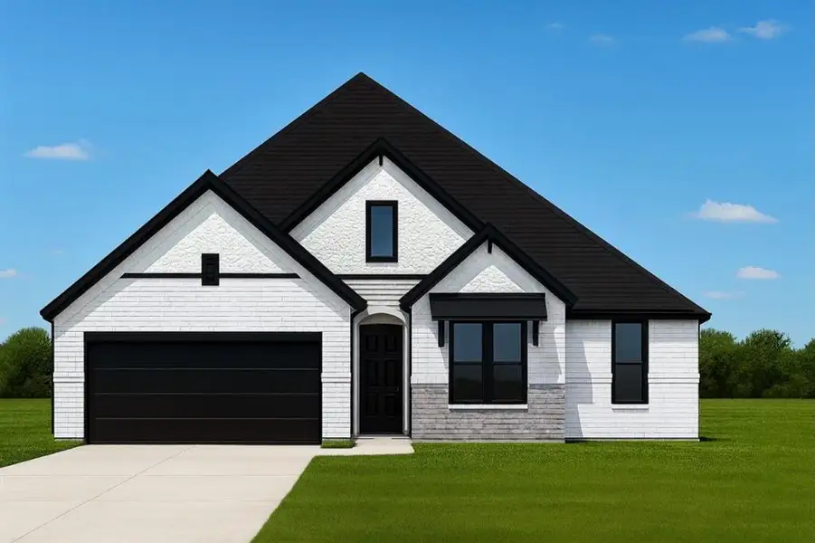 Front exterior of a home in the Westside Preserve community, located in Midlothian, TX (Image 4).