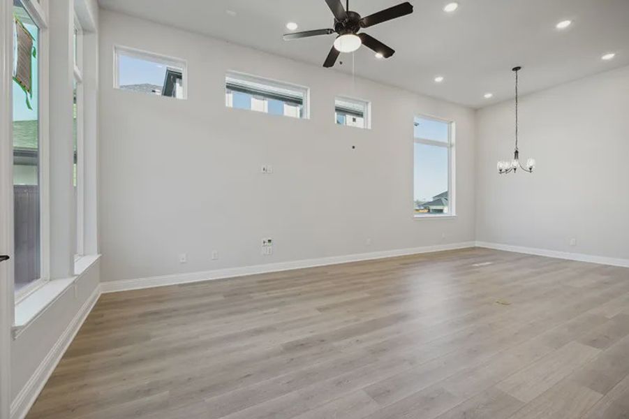 Representative unfurnished interior of a home built from the Peyton by Cambridge Homes in Lake Park, Rowlett (Image 18).