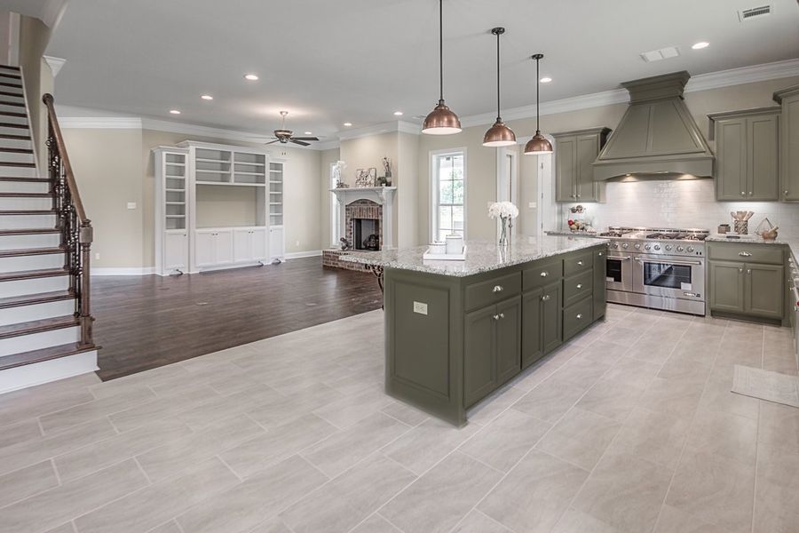 Representative furnished interior of a home built from the The Chateau French by Manuel Builders in Chapel Bend, Montgomery (Image 7).