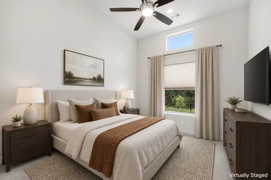 Furnished interior view inside a new home in Cottonwood Creek, Rowlett (Image 35).