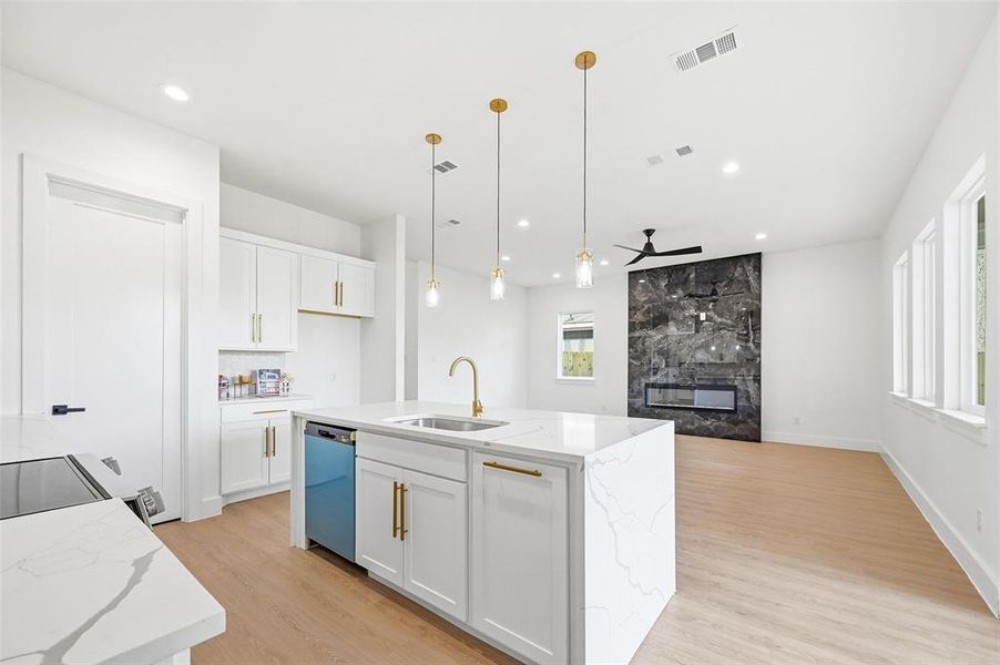 Furnished interior view inside a new home in , Dallas (Image 4).