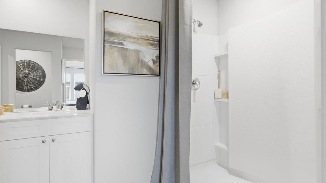 Furnished interior view inside a new home in Townes Landing, Fort Worth (Image 20).