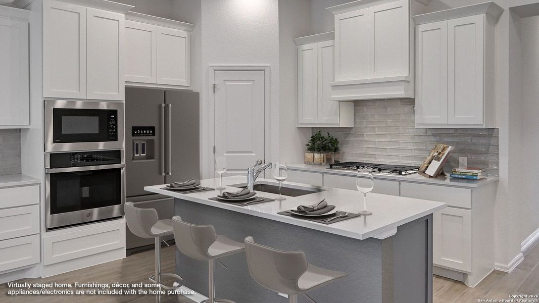 Furnished interior view inside a new home in Ladera 40', San Antonio (Image 11).