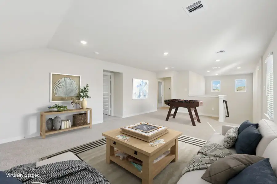 Furnished interior view inside a new home in Pine Lake Cove - Traditional Series, Montgomery (Image 8).