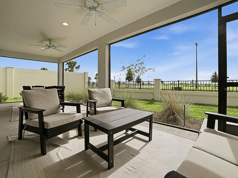 Exterior details and patio area of a home in , The Villages (Image 30). Exterior details and patio area of a home in , The Villages (Image 30).