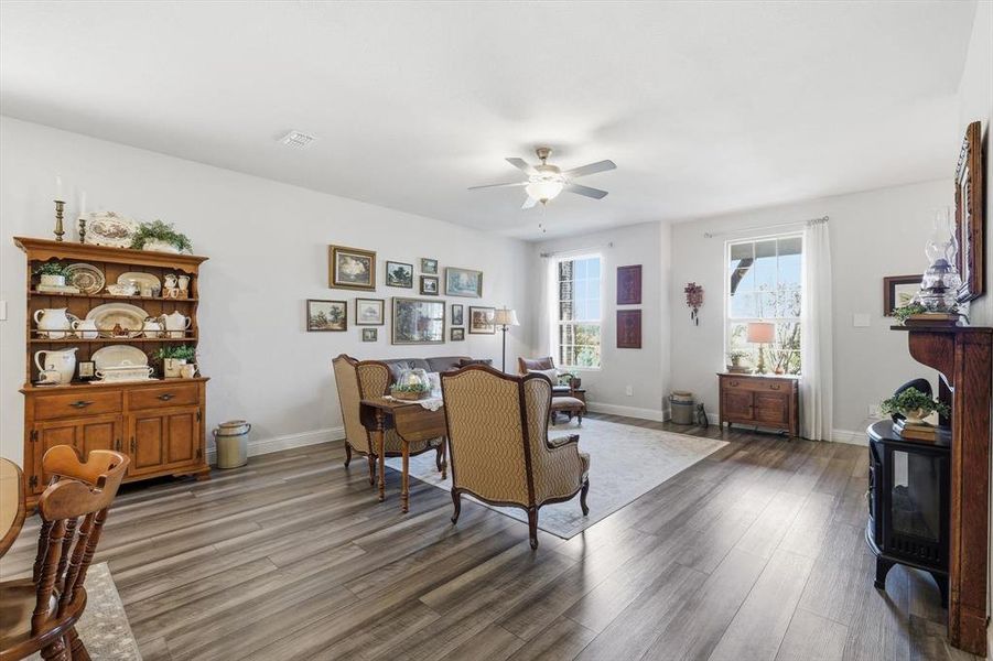 Furnished interior view inside a new home in Ashford Park - Cottage Series, Corinth (Image 8).