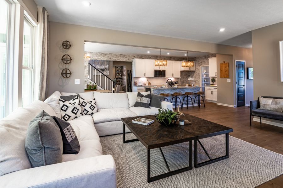 Furnished interior view inside a new home in Bridle Run, Louisville (Image 16). Furnished interior view inside a new home in Bridle Run, Louisville (Image 16).