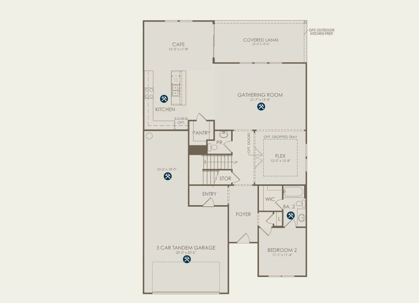 2D floor plan layout for the Yorkshire by Pulte Homes in Murray Farms, Middleburg, FL (Image 6). 2D floor plan layout for the Yorkshire by Pulte Homes in Murray Farms, Middleburg, FL (Image 6).