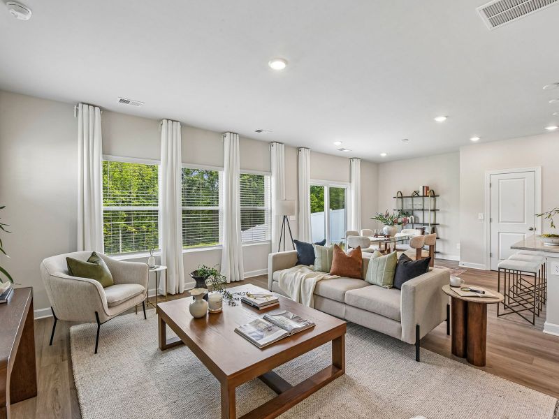 Furnished interior view inside a new home in Seattle Crossing, Shelby (Image 3).