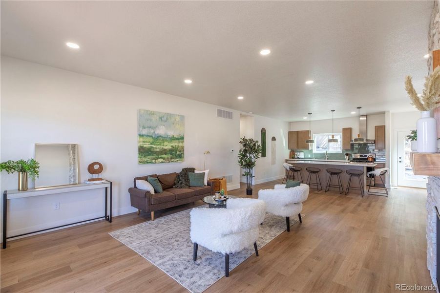 Furnished interior view inside a new home in , Florissant (Image 17).