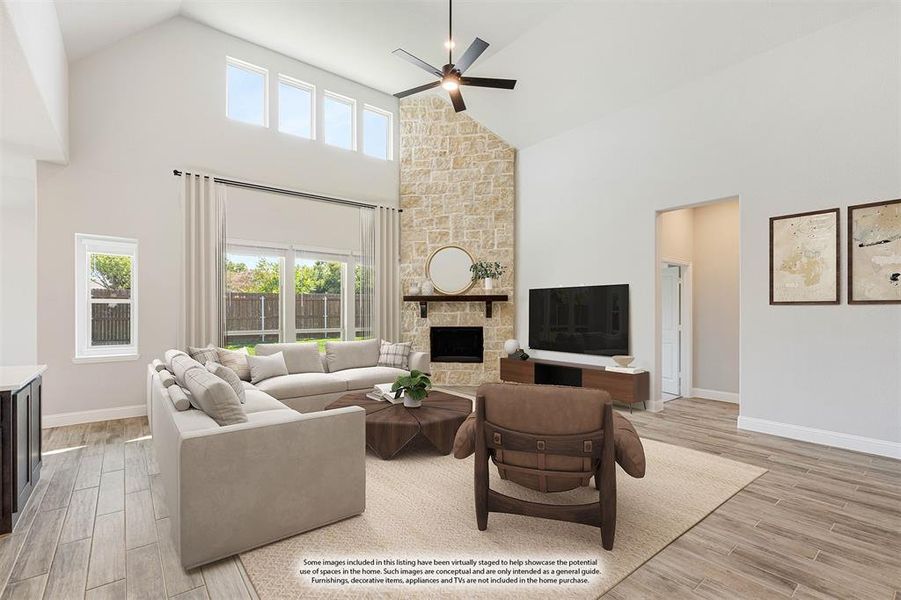 Furnished interior view inside a new home in Villages of Walnut Grove, Midlothian (Image 10).