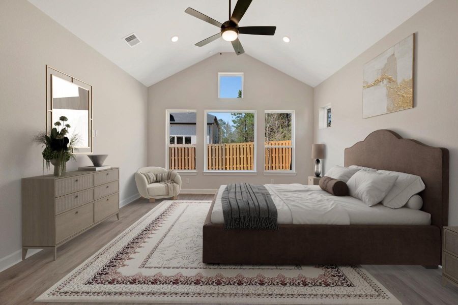 Furnished interior view inside a new home in , Montgomery (Image 11). Furnished interior view inside a new home in , Montgomery (Image 11).