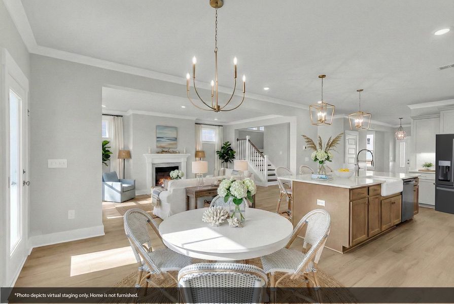 Furnished interior view inside a new home in Lochton, Summerville (Image 8). Furnished interior view inside a new home in Lochton, Summerville (Image 8).