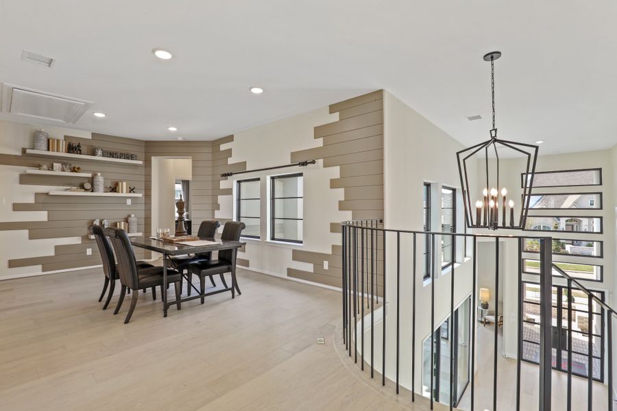 Furnished interior view inside a new home in Bridgeland 45', 50', 70', Cypress (Image 16).