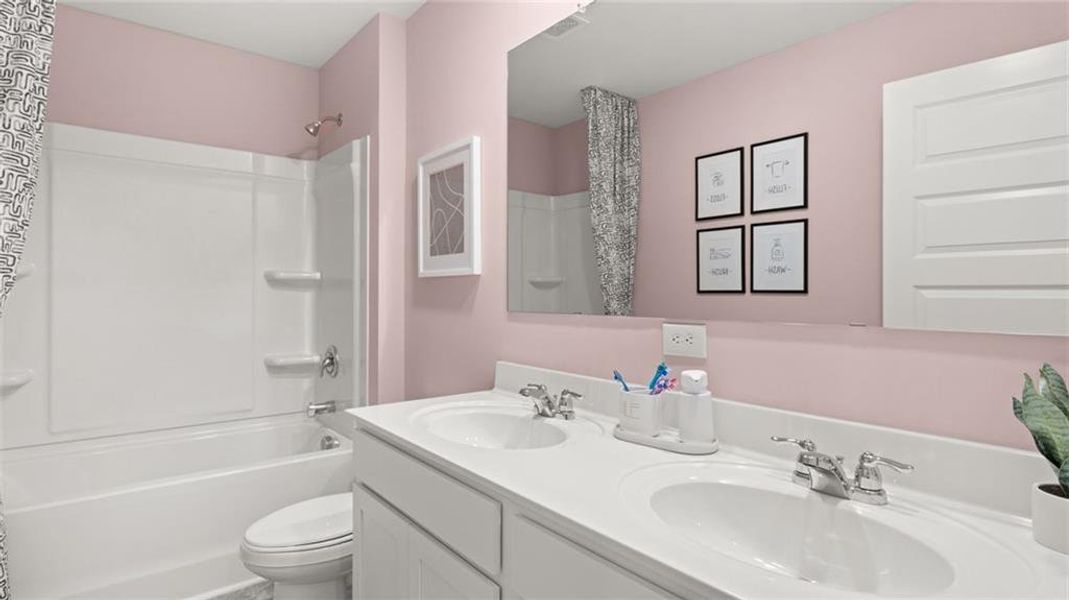 Furnished interior view inside a new home in Bridle Creek, Locust Grove (Image 9).