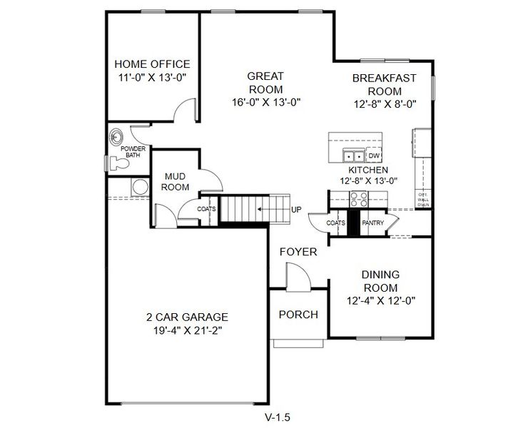 2D floor plan layout for the Fontana by Caruso Homes in Rolling Meadows, Mooresville, NC (Image 3). 2D floor plan layout for the Fontana by Caruso Homes in Rolling Meadows, Mooresville, NC (Image 3).