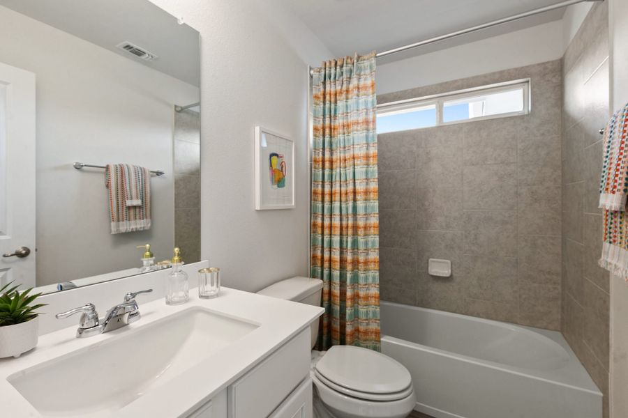 Furnished interior view inside a new home in Whisper Valley, Manor (Image 18).