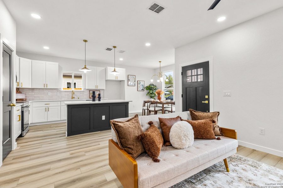 Furnished interior view inside a new home in , San Antonio (Image 15). Furnished interior view inside a new home in , San Antonio (Image 15).