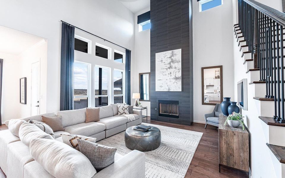 Representative furnished interior of a home built from the Sonora by CastleRock Communities in Solterra, Mesquite (Image 7).
