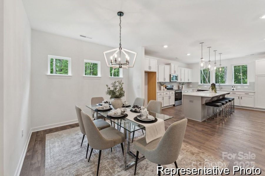 Furnished interior view inside a new home in , Statesville (Image 5). Furnished interior view inside a new home in , Statesville (Image 5).