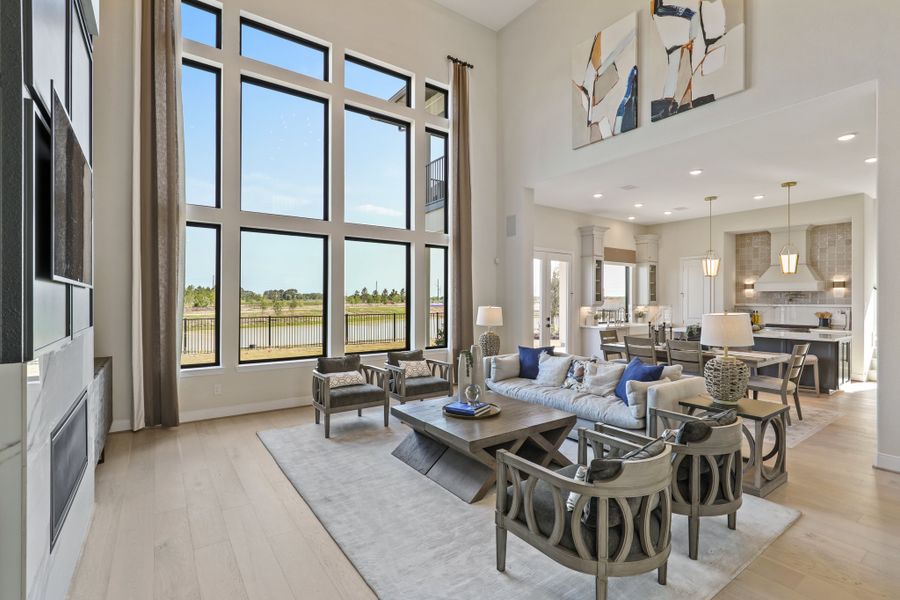 Furnished interior view inside a new home in Bridgeland 45', 50', 70', Cypress (Image 6).