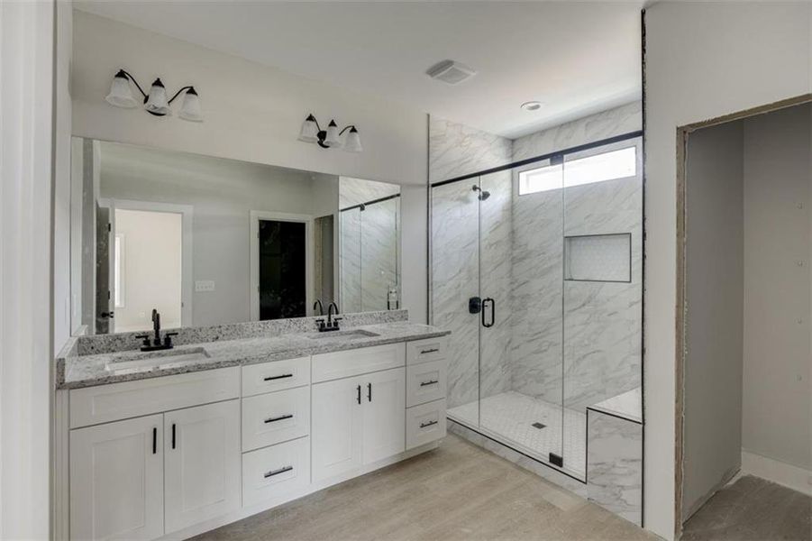 Furnished interior view inside a new home in , Hartwell (Image 13).