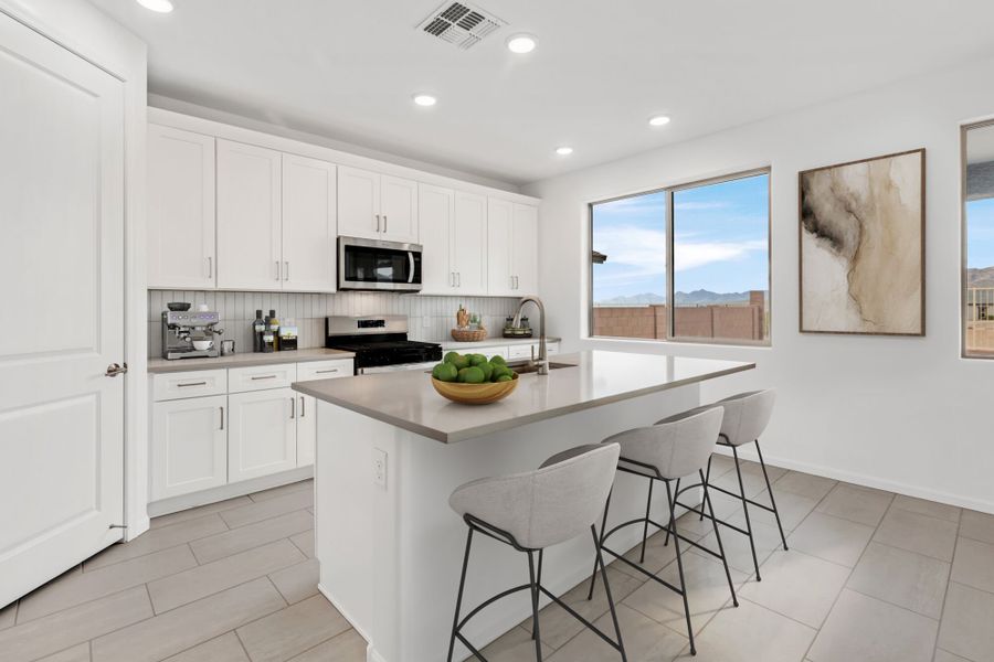 Furnished interior view inside a new home in Oasis At Rocking K, Vail (Image 7).