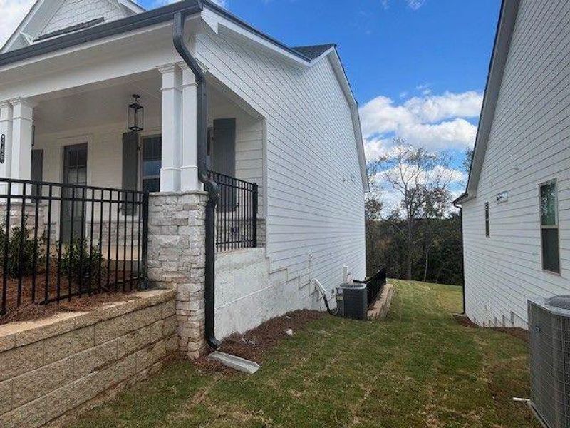 Exterior details and patio area of a home in , Canton (Image 2).