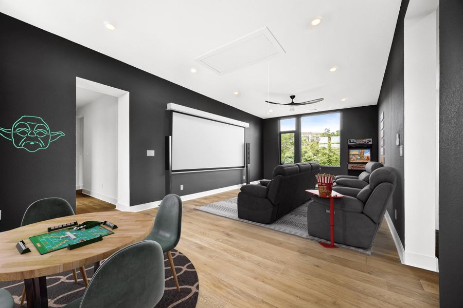 Movie/Playroom*virtually staged