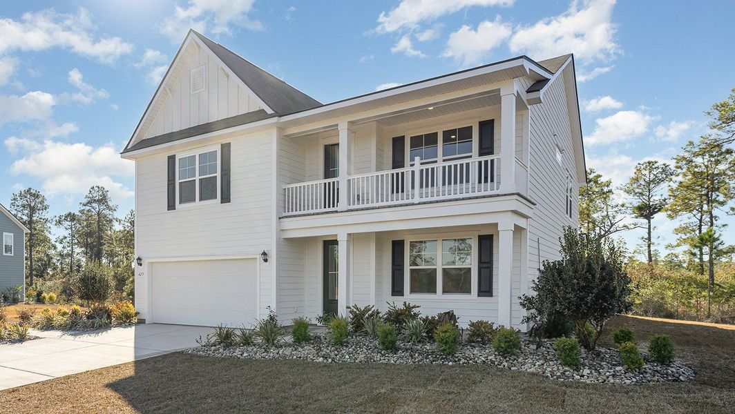 Representative exterior photo of a completed home built from the TILLMAN by D.R. Horton in Auberon Woods, Conway, SC (Image 2).