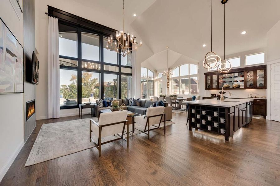 Representative furnished interior of a home built from the Lake Forest by Grand Homes in Grand Oaks, Celina (Image 6).