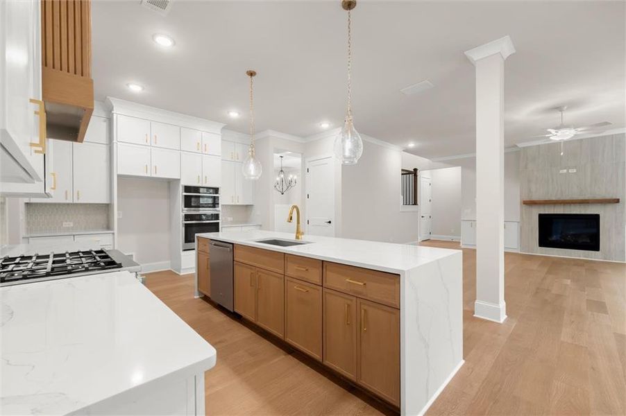 Furnished interior view inside a new home in , Flowery Branch (Image 15). Furnished interior view inside a new home in , Flowery Branch (Image 15).