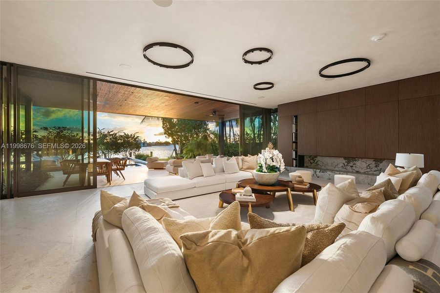 Furnished interior view inside a new home in , Bay Harbor Islands (Image 47).