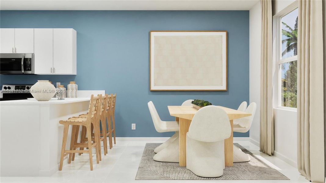 Furnished interior view inside a new home in Coral Landings, Miami (Image 5).