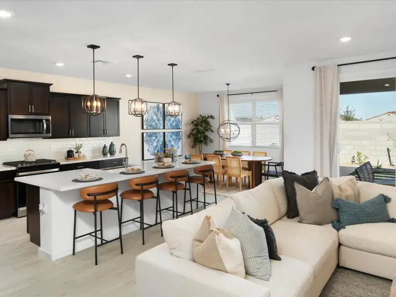 Furnished interior view inside a new home in Mountain View Estates Signature Series, Buckeye (Image 6).
