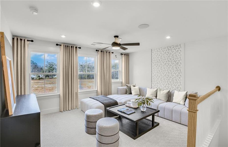 Furnished interior view inside a new home in Berkeley Mill, Cumming (Image 9).