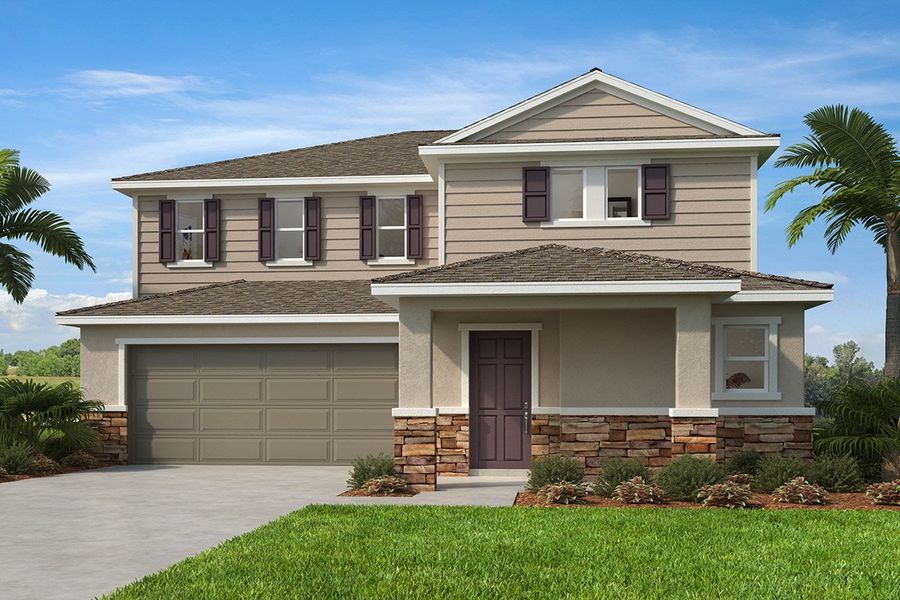 Exterior G with optional stone