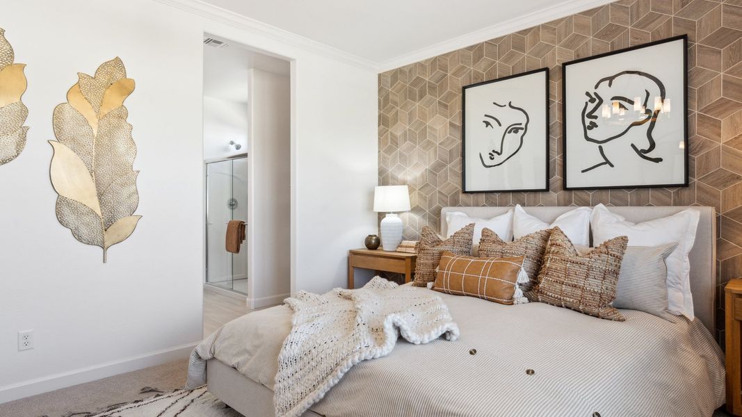 Furnished interior view inside a new home in Desert Moon Estates, Buckeye (Image 15). Furnished interior view inside a new home in Desert Moon Estates, Buckeye (Image 15).