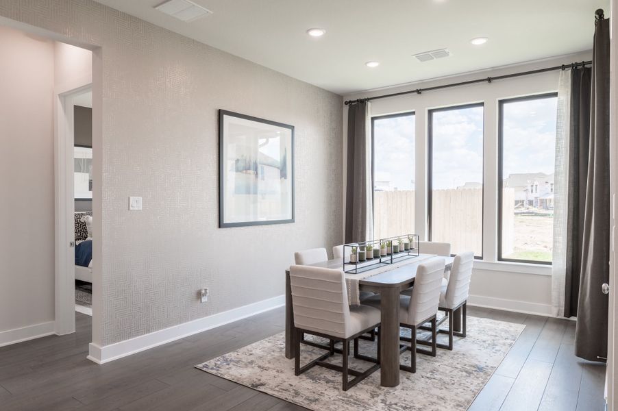 Representative furnished interior of a home built from the Bogata by Tri Pointe Homes in Harvest Green, Richmond (Image 96).